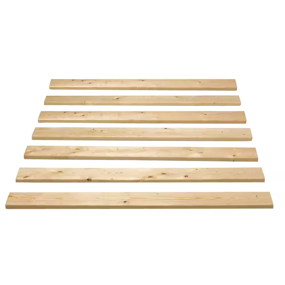 1 In. X 4 In. X 4.5 Ft. Pine Full Bed Slat Board (7-Pack)
