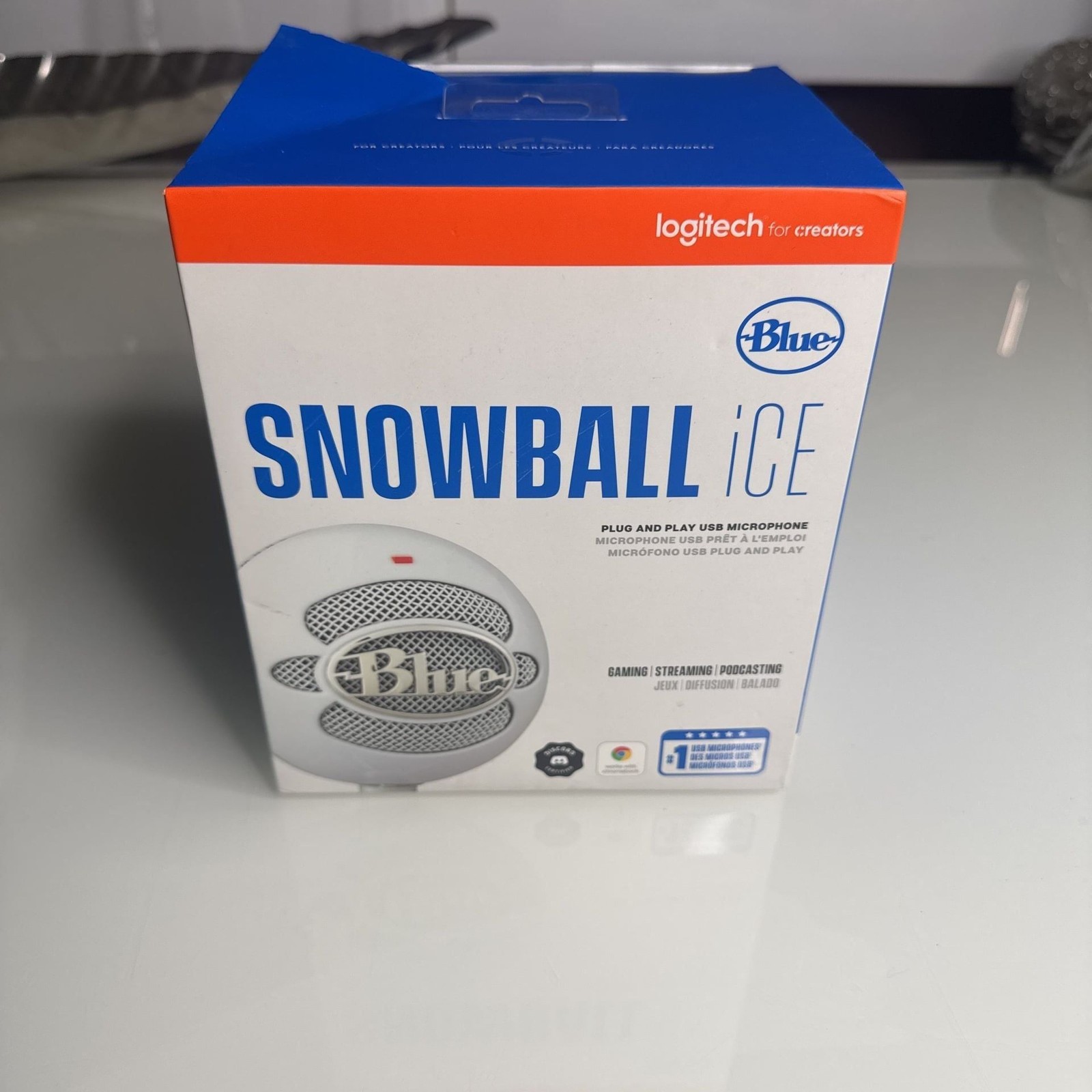 Logitech Blue Snowball iCE Plug 'N Play USB Microphone, White