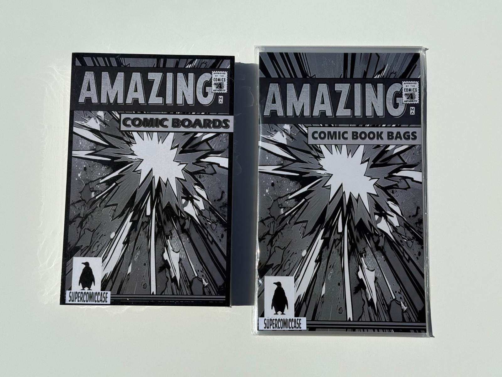 COMICBOOK BAGS AND BOARDS- 50 PACK of ULTRA CLEAR RESEALABLE SLEEVES AND BOARDS