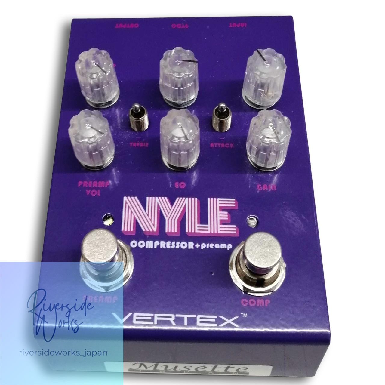 VERTEX Nyle Compressor + Preamp Effect Pedal for Guitar JP