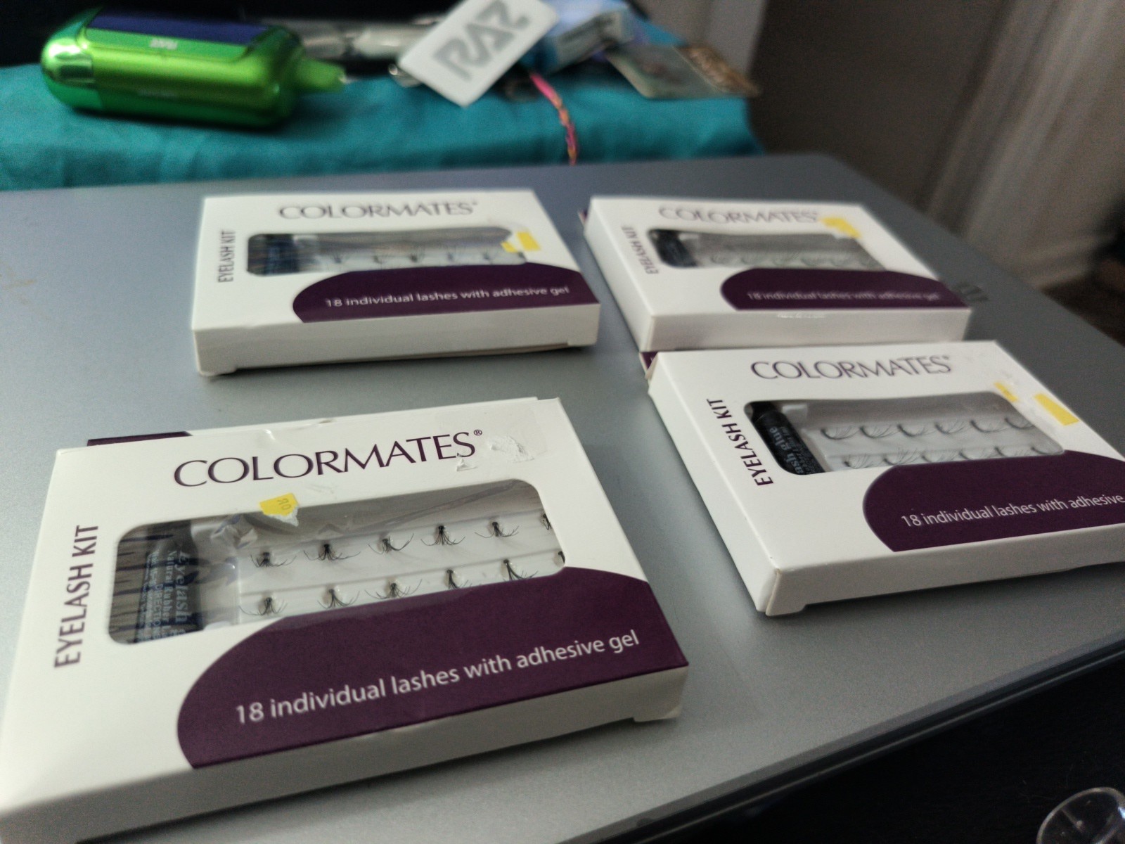 Lot Of 4 BLACK EYLASHES COLORMATES EYELASH KIT Singles 53005