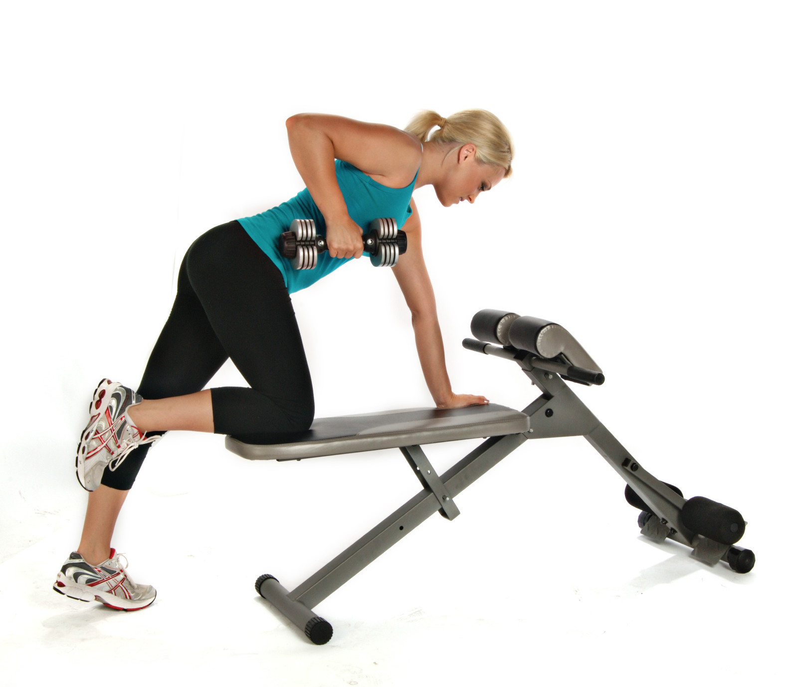 Stamina AB/HYPER BENCH PRO -Adjustable Hyper-Extension Back Exercise Roman Chair