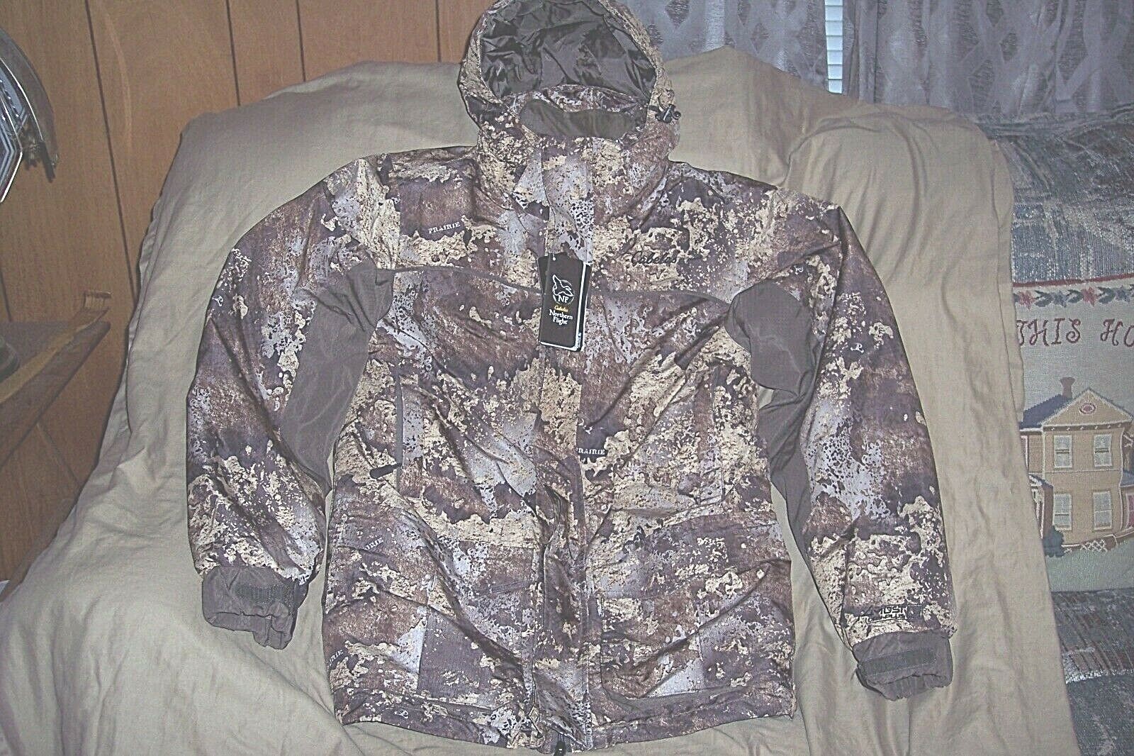 Mens Camo Parka Prairie Camo Hunting Jacket 3n1 Parka Waterproof Insulated Parka