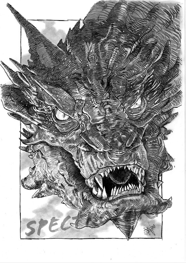 THE HOBBIT ORIGINAL ART "Smaug" by Spectroxart