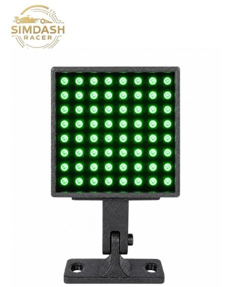 SimDash 64-LED RGB Matrix Display , Sim Racing Accessory, "LED Flag Display"