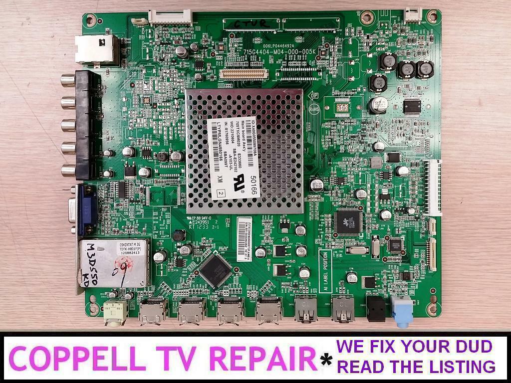 REPAIR SERVICE FOR VIZIO M3D550KDE MAIN 715G4404-M04-000-005 CBPFTXCCB02K001