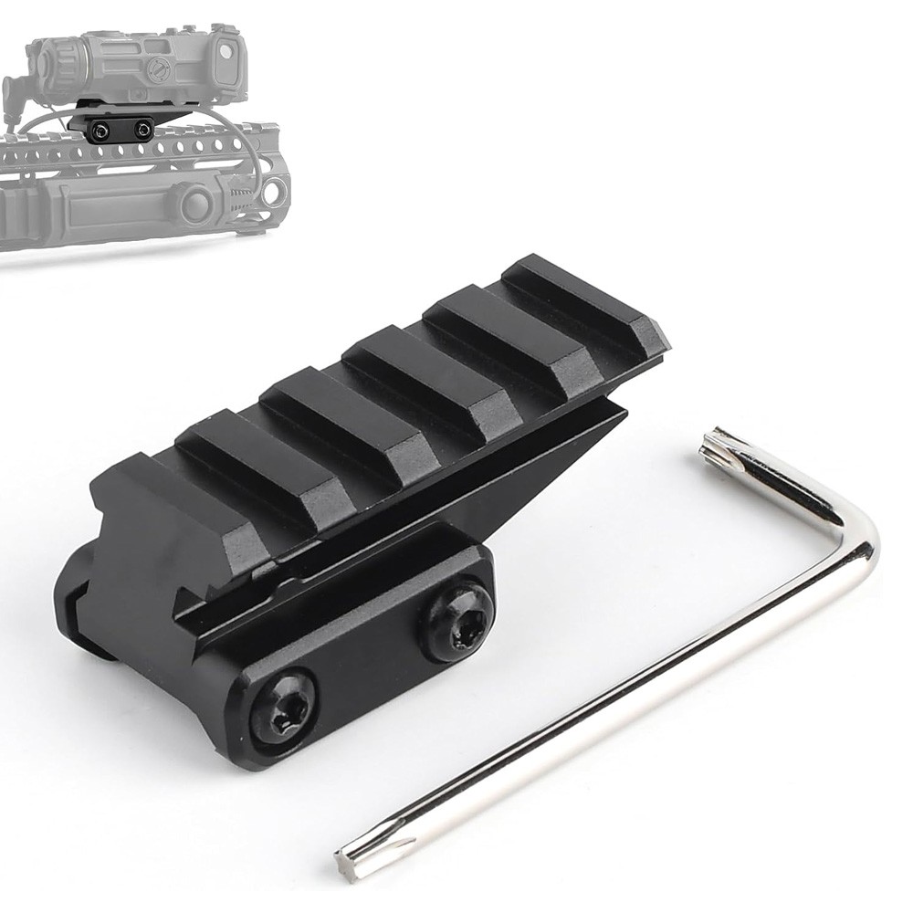 5 Slots Picatinny Rail Riser Mount For Tactical Laser & M300 M600 LED Flashlight