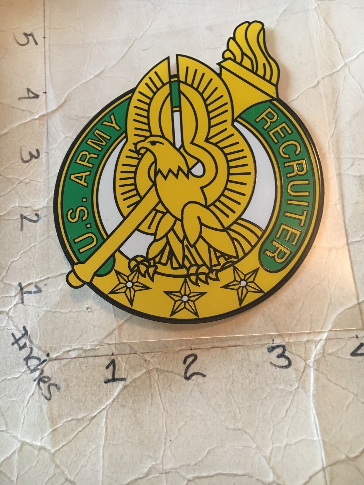 US Army Recruiter Window Decal (Applied outside)