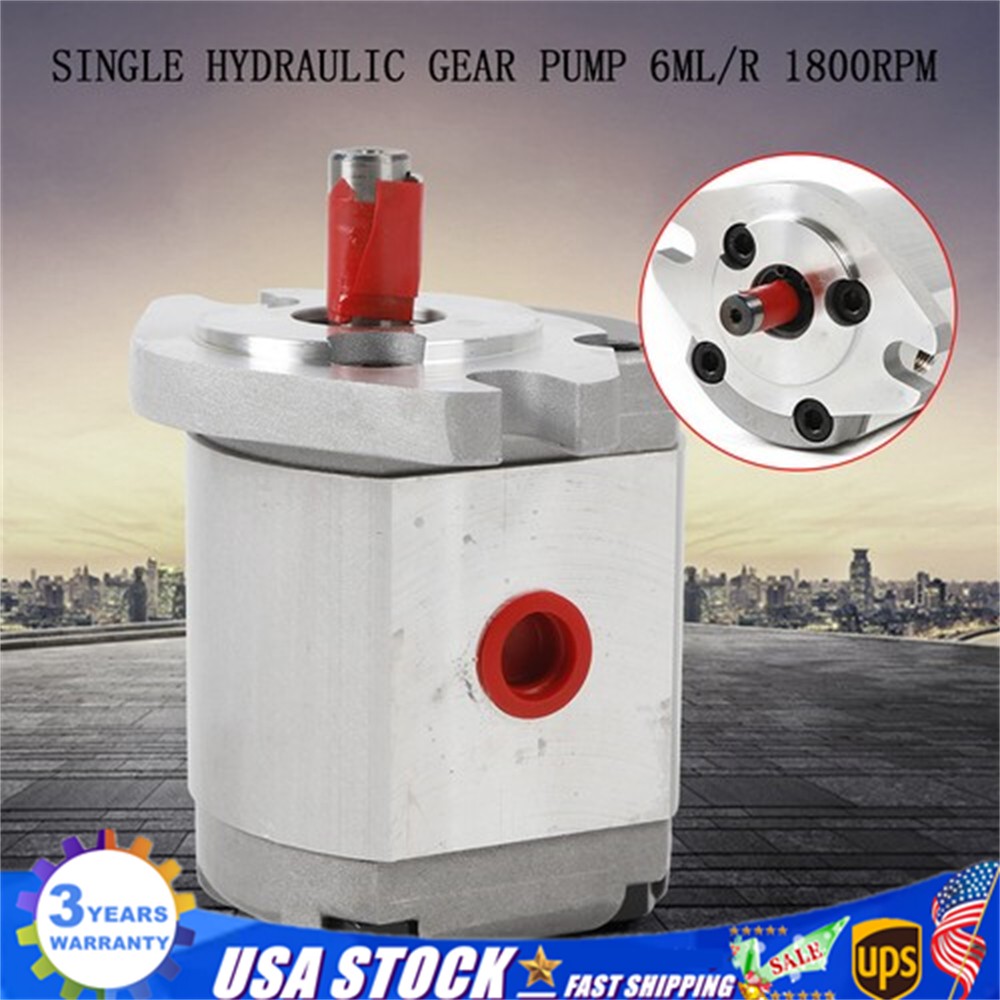Miniature High Pressure Hydraulic Gear Pump Aluminum Alloy Casing Low Noise New