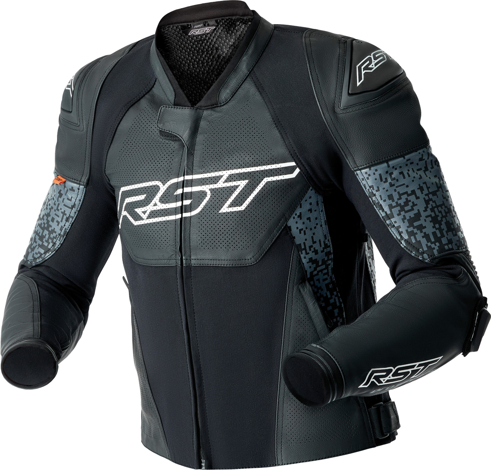 RST PS SUPERSPORT-K D3O JACKET GREY/BLACK LEATHER 3X 103648GRY-50