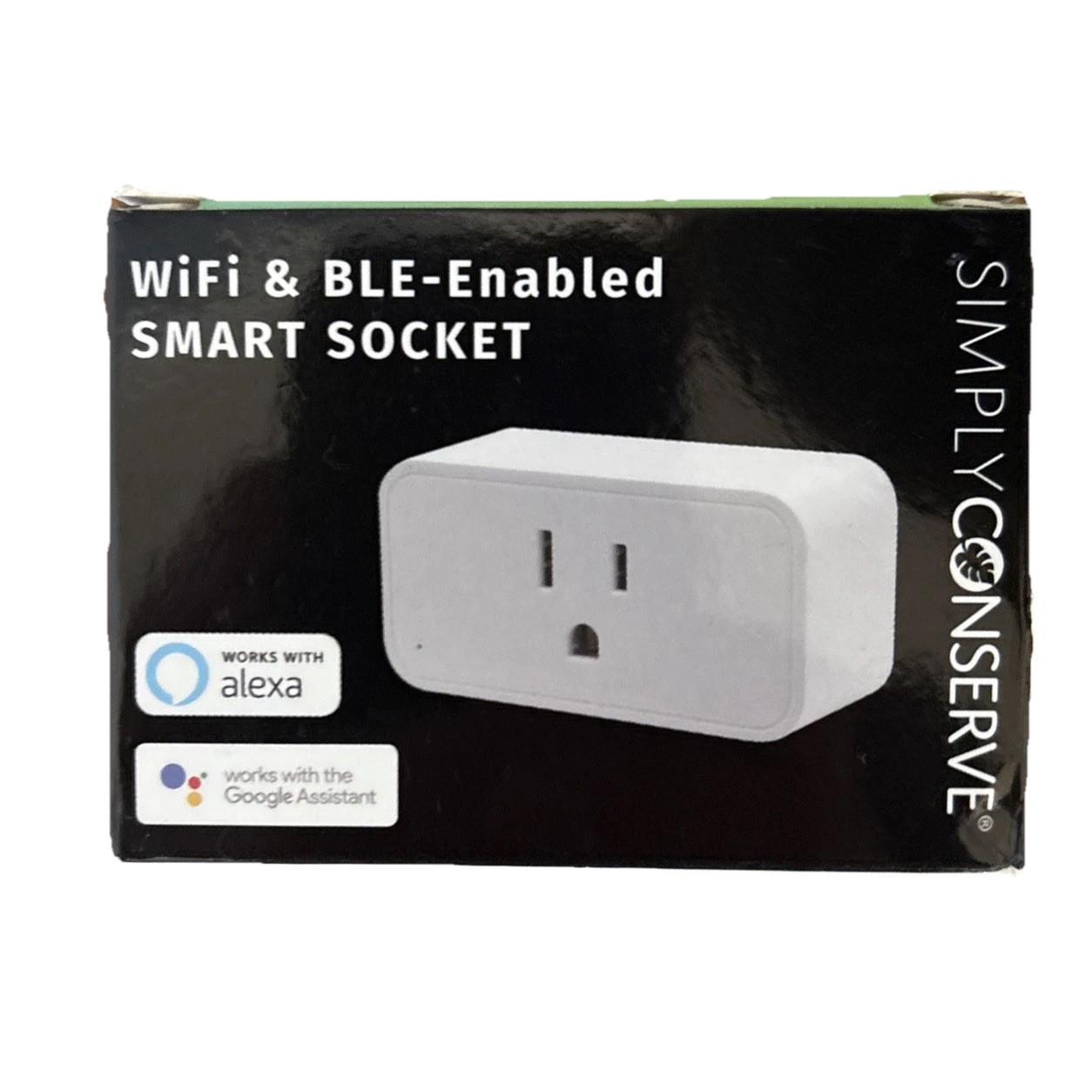 Simply Conserve WiFi & BLE Enabled Smart Socket Works With Alexa & Google