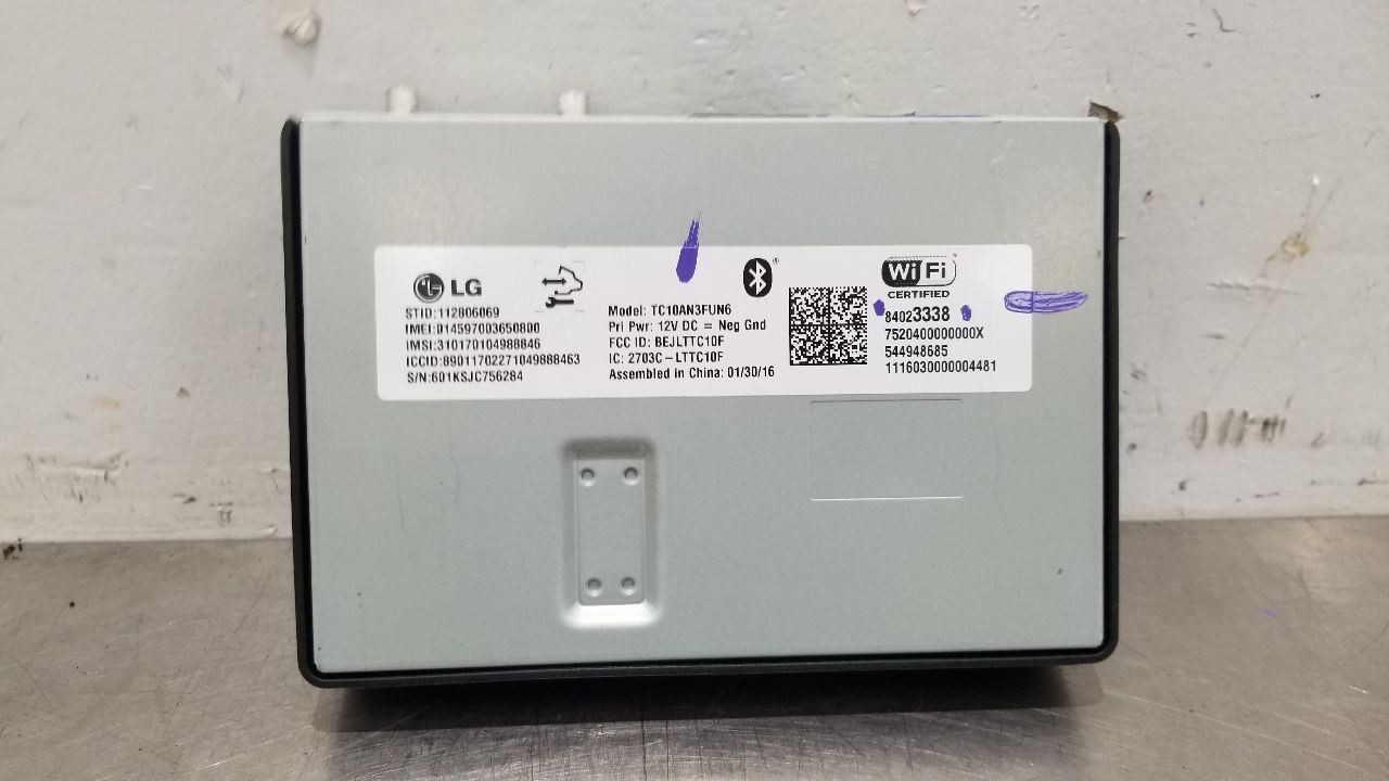 16 CADILLAC ESCALADE COMMUNICATION TELEMATICS MODULE 84023338