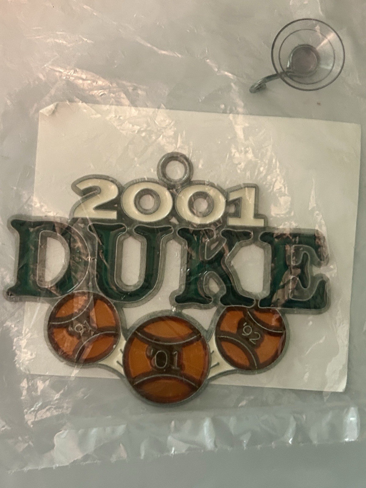 Duke University 2001 Holiday Basketball Vintage Sun Catcher