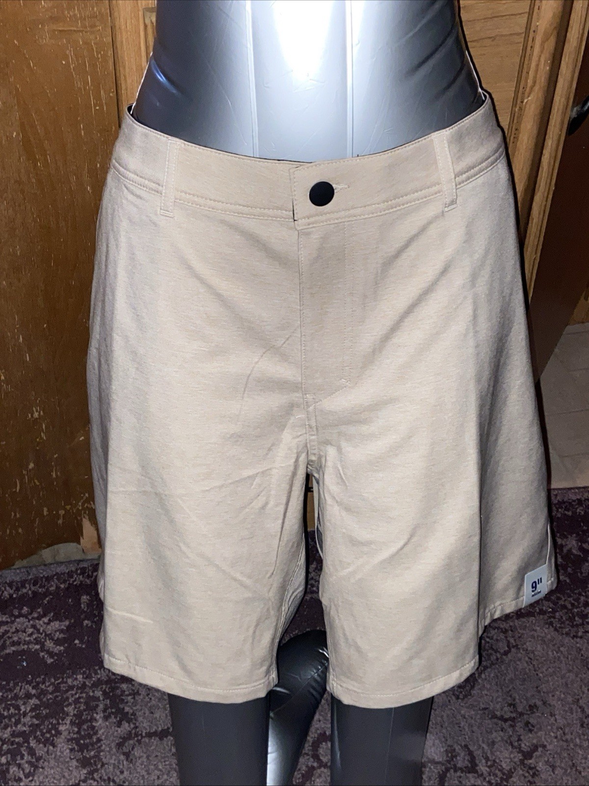 GEORGE ABOVE THE KNEE 4 WAY STRETCH TAN ACTIVE MOISTURE WICKING SHORTS 46