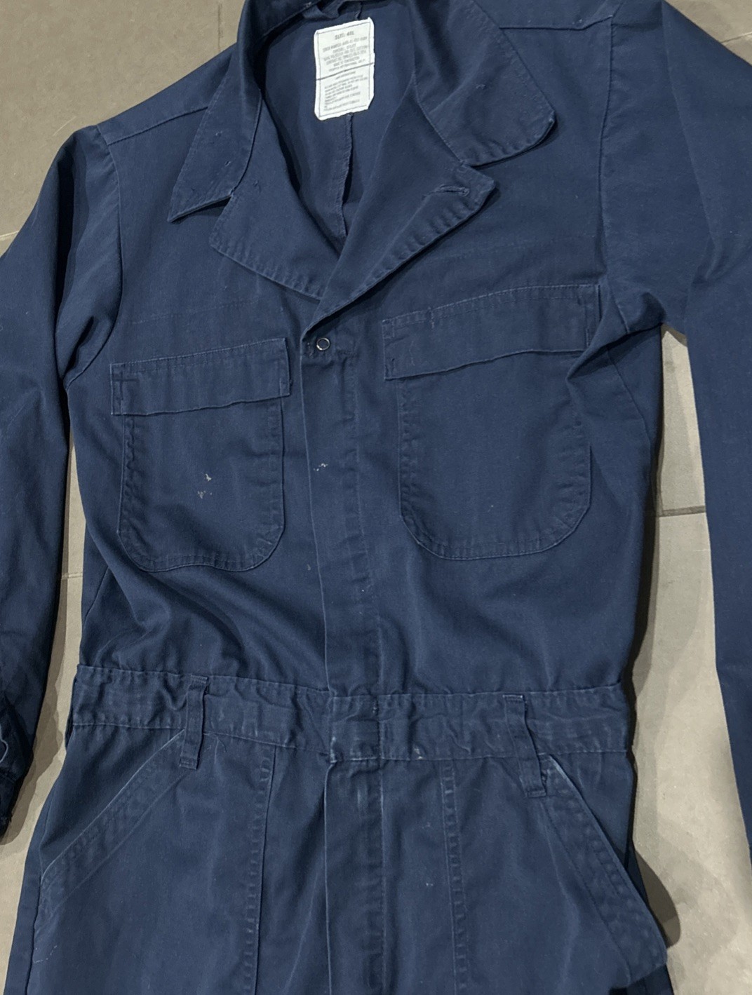 US Navy Coverall Size 40L Utility Polyester/Cotton USN
