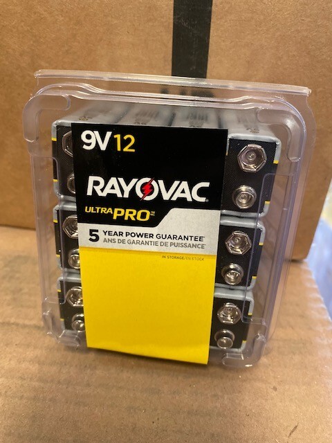 Rayovac Ultra Pro Alkaline Batteries 9V 12/Pack AL9V12PPJ - BUY MORE & SAVE!!