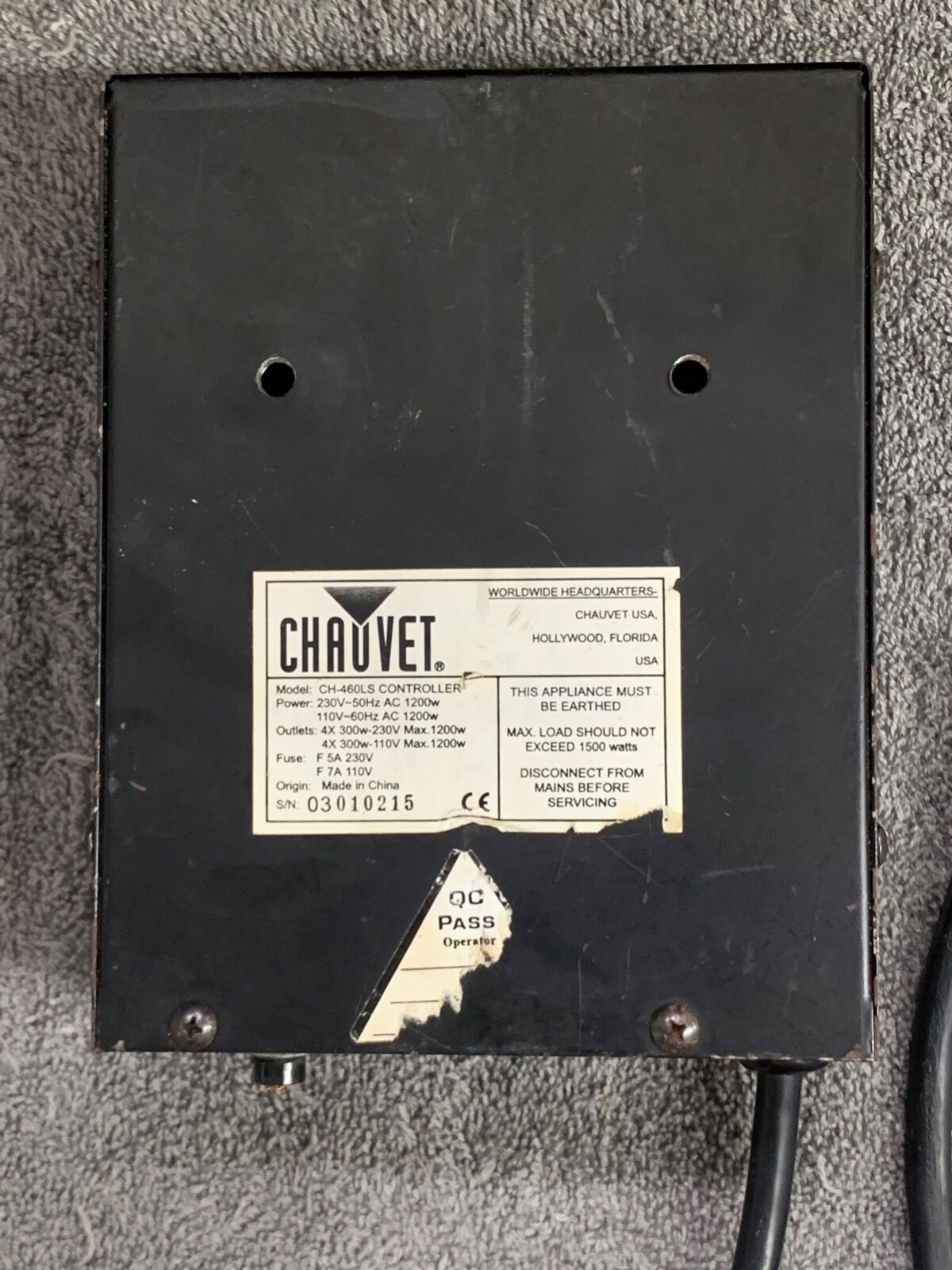 CHAUVET CH-460-LS LIGHT CONTROLLER NO FOOT PEDAL