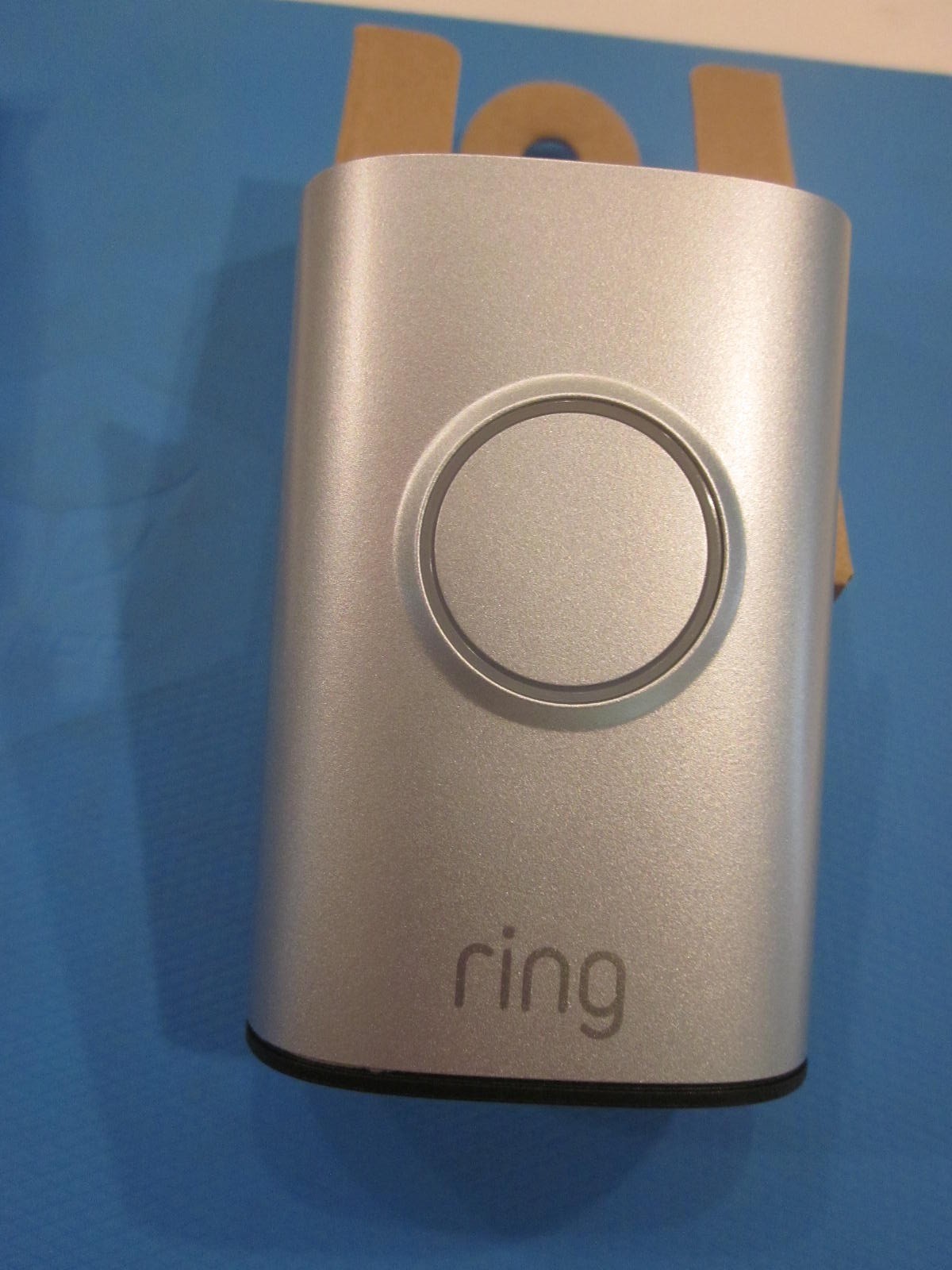 Ring Interchangeable Faceplate Wired Doorbell Plus 2nd Gen Nickle Silver