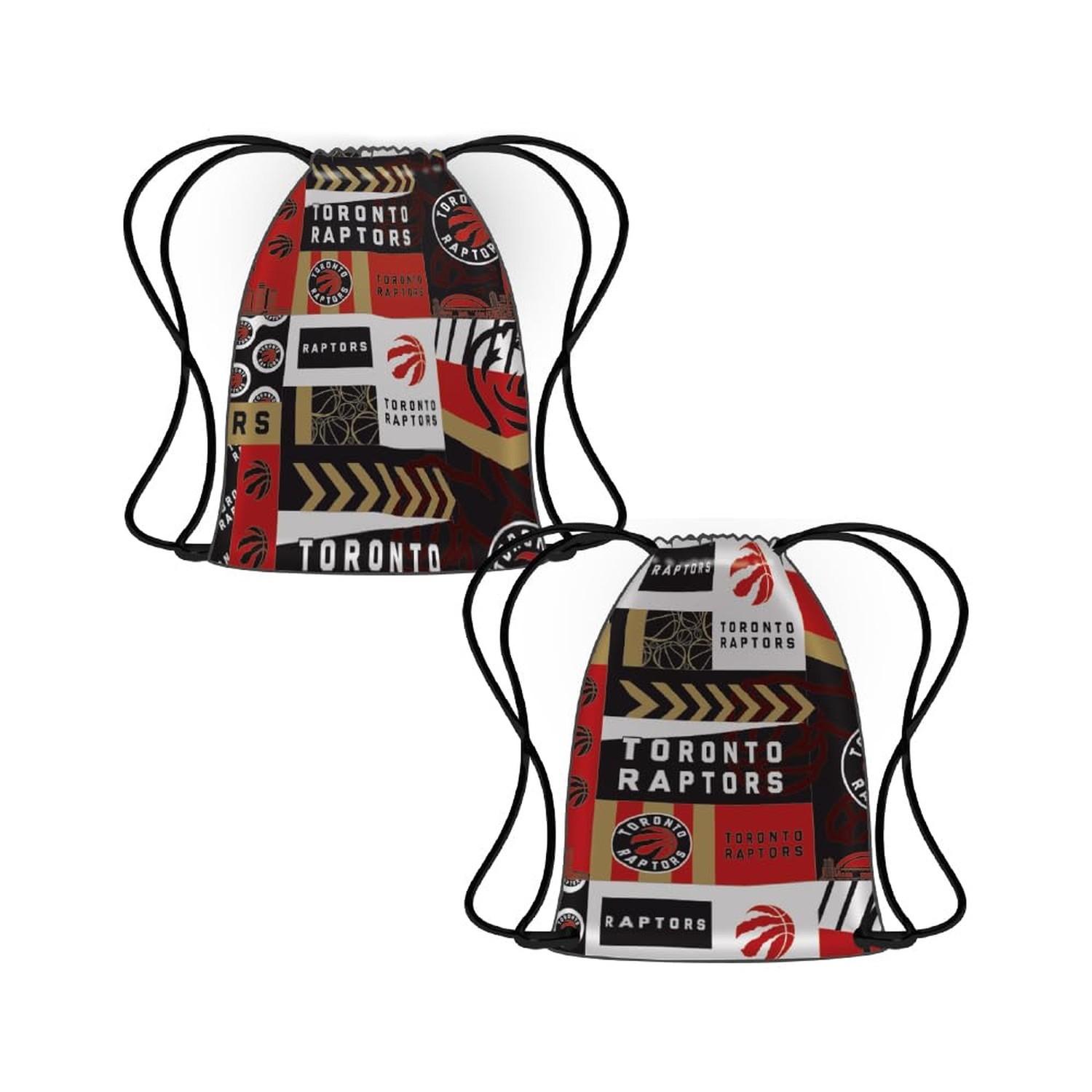 Pro Specialties Group Toronto Raptors Drawstring w/zipper Gym Bag for Sports,...