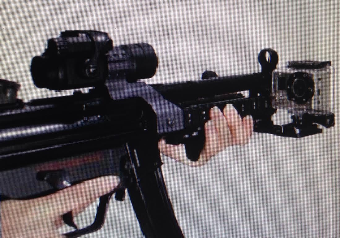 Picatinny Gun Cantilever Scope Stabilizer Mount For Gopro HD Hero4 Hero3 Hero5