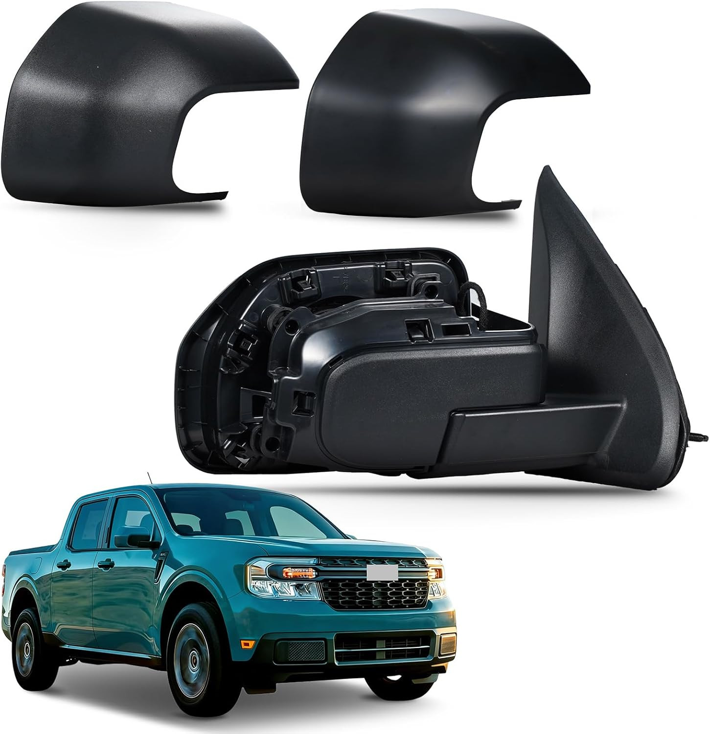 Side Mirror Assembly Compatible with 2022-2024 Ford Maverick Right Passenger Sid