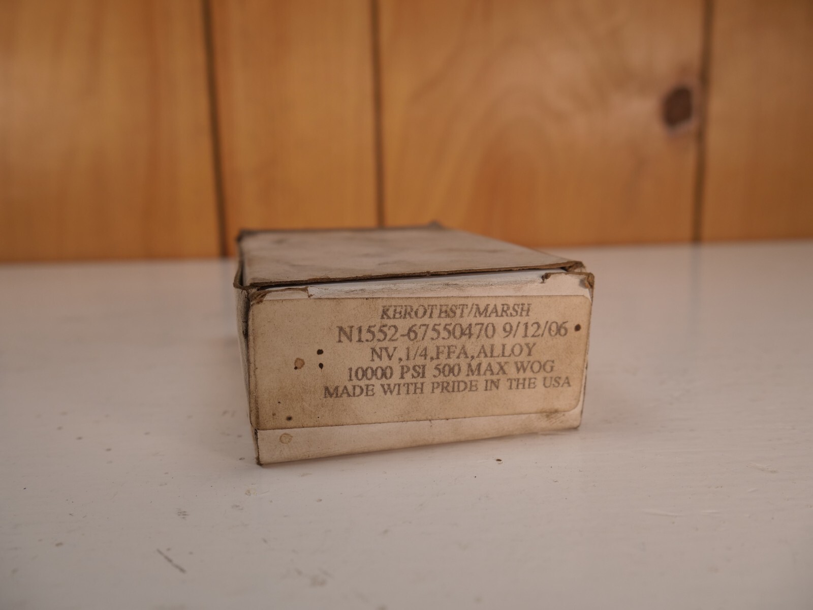 New Kerotest Marsh N1552-67550470 Needle Valve