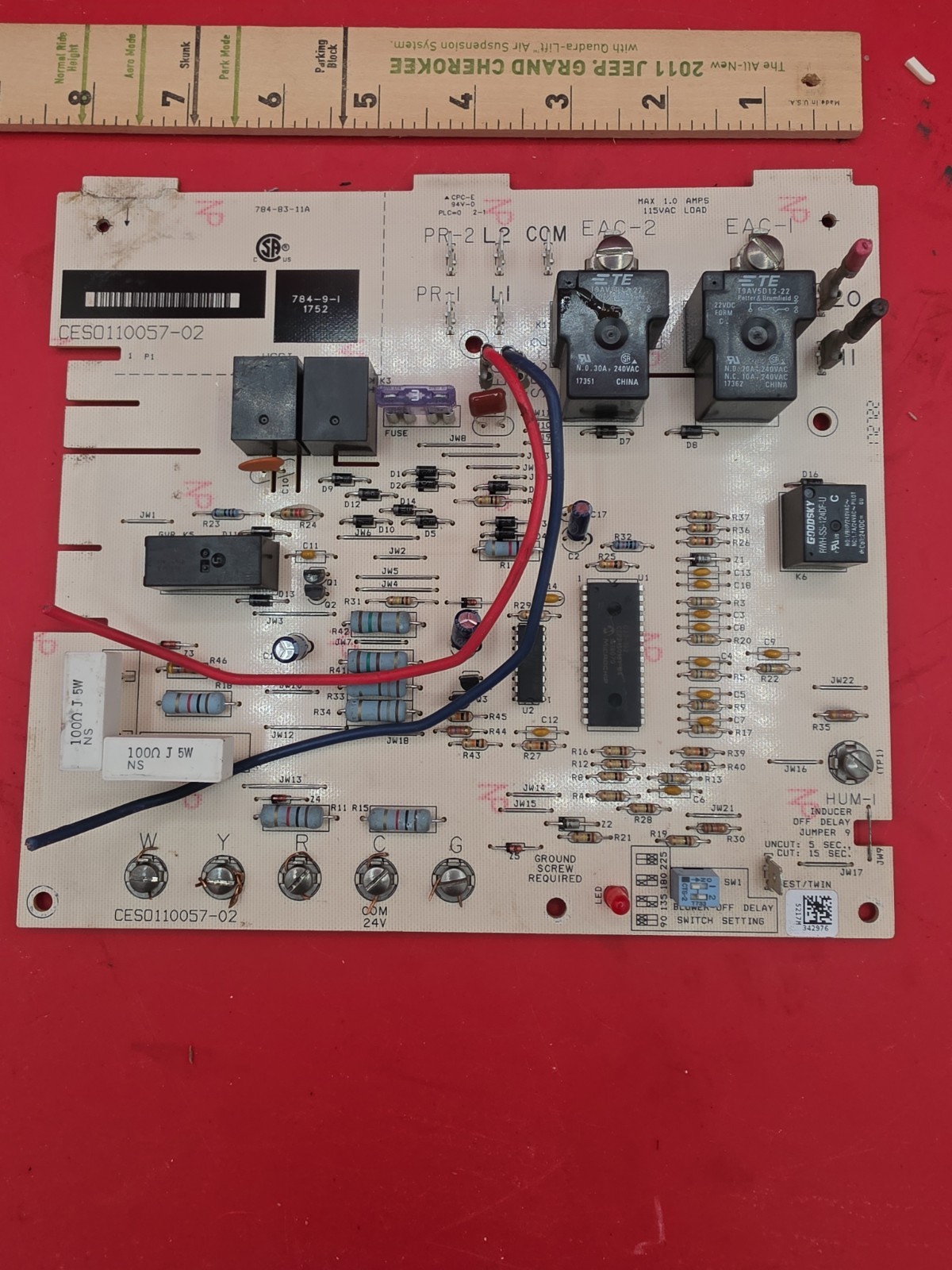 Carrier Bryant Payne CES0110057-02 Furnace Control Circuit Board CESO110057-02