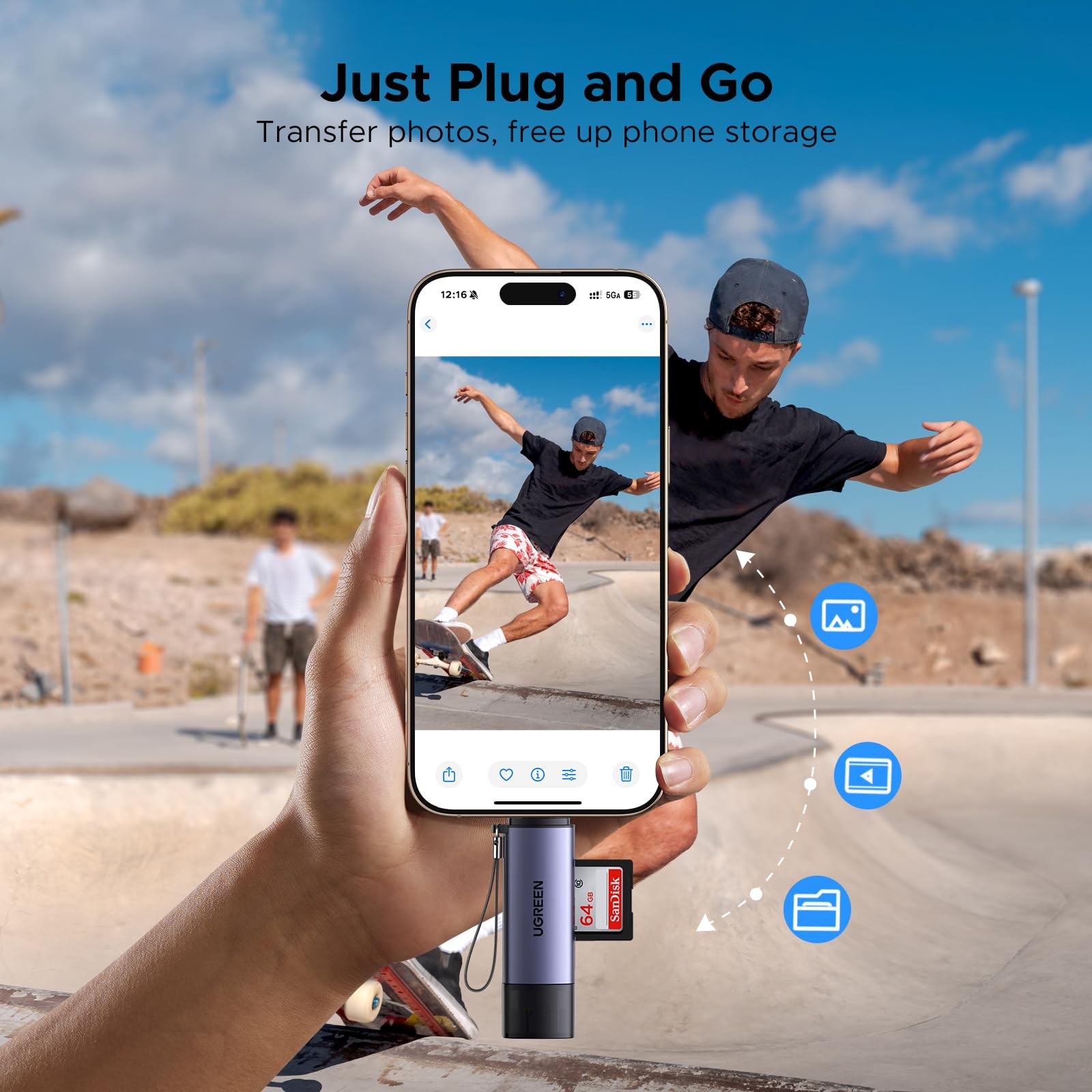 SD Card Reader USB C, USB 3.0 Micro SD Card Reader