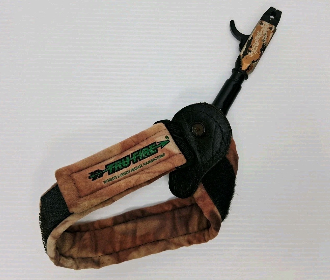 Tru Fire Hunting Compound Bow Release Light Hardwoods Camo