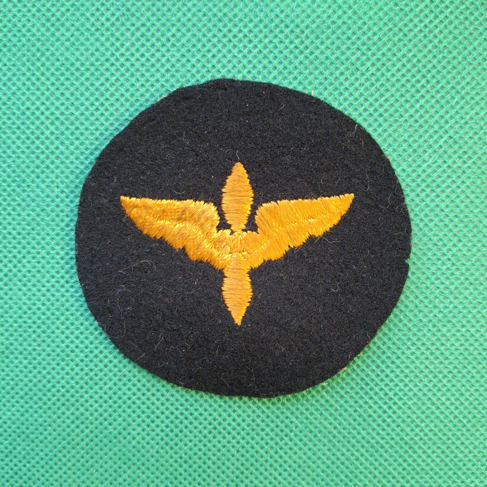 US Army Air Force WW2 Aviation Cadet on Black Felt Patch