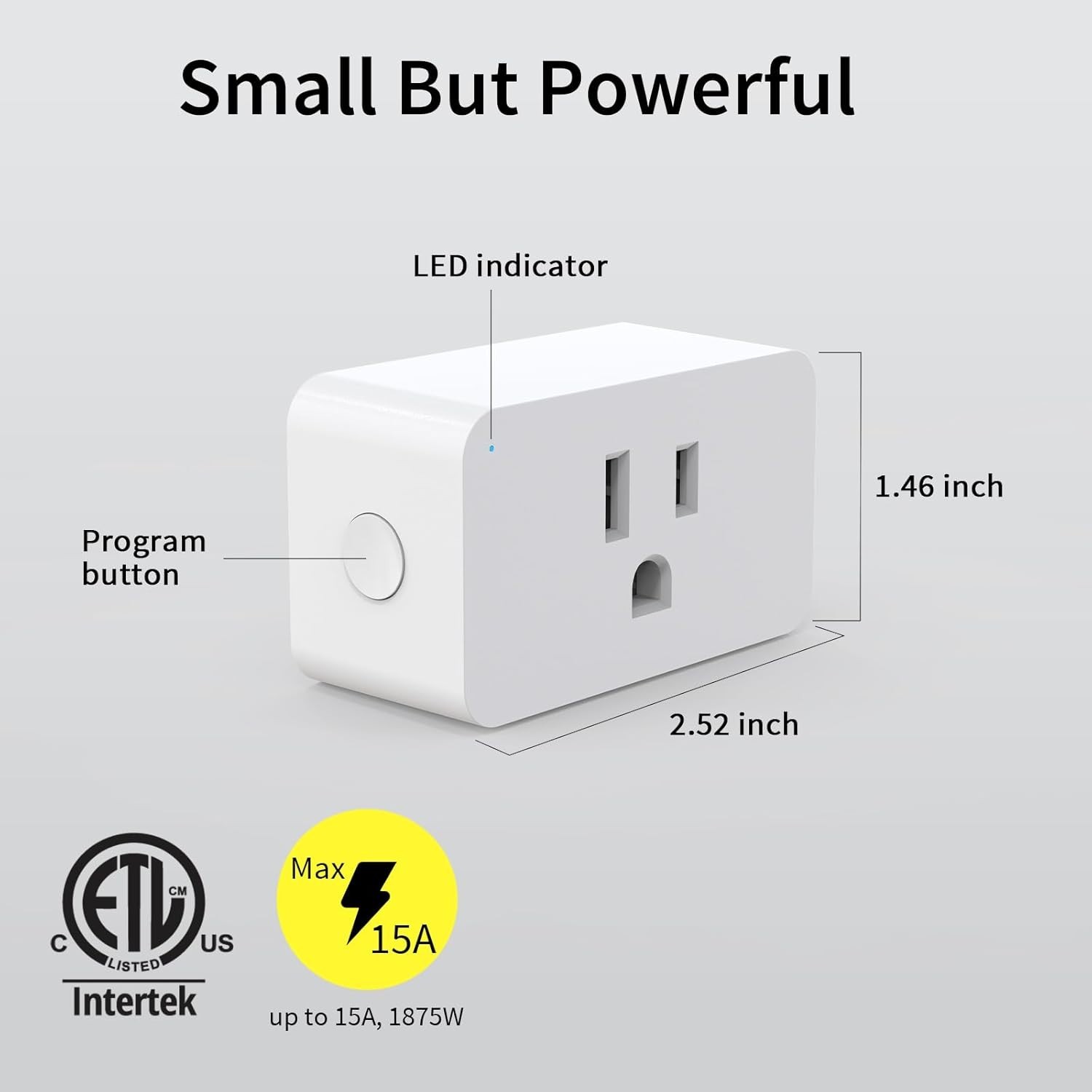 Z-Wave Plug, 800 Smart Plug, Built-in Repeater Range Extender, 1300FT LR Rang...