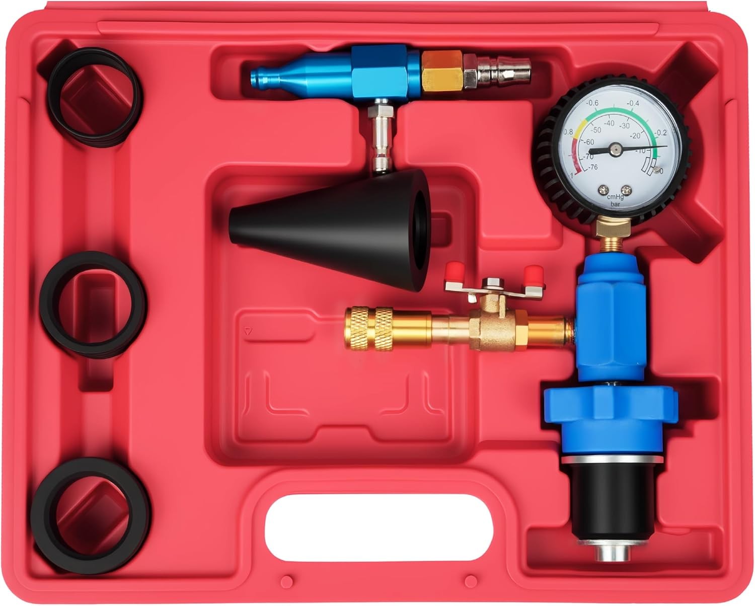 Auto Coolant Vacuum Kit Cooling System Vacuum Radiator Kit Refill & Purging Tool