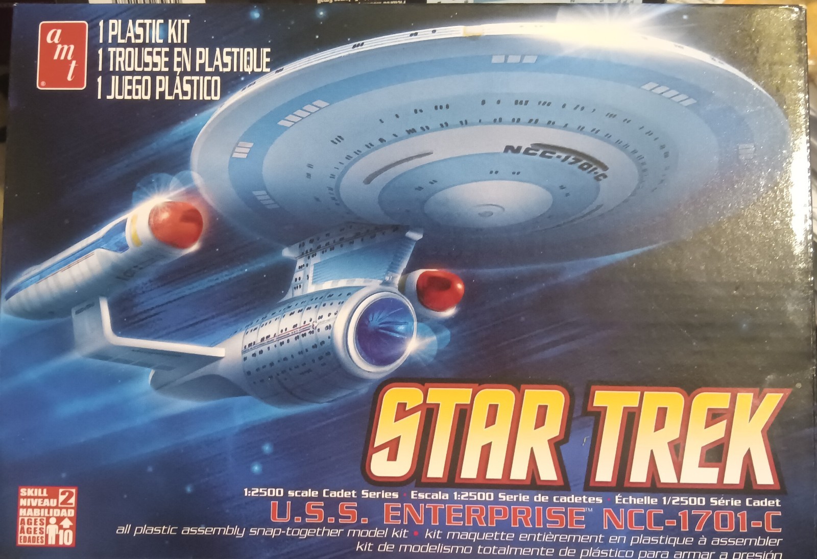 Polar Lights 1:2500  Star Trek U.S.S. Enterprise C Model Kit New & Complete
