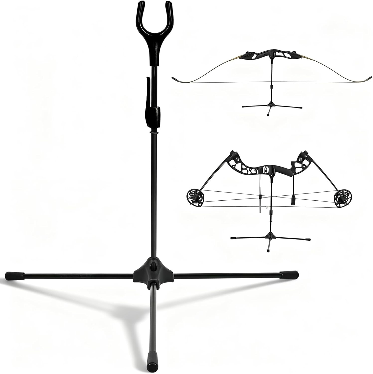Archery Bow Stand - 14.6" Height Lightweight Bow Stand, Foldable Bow Rack Holder