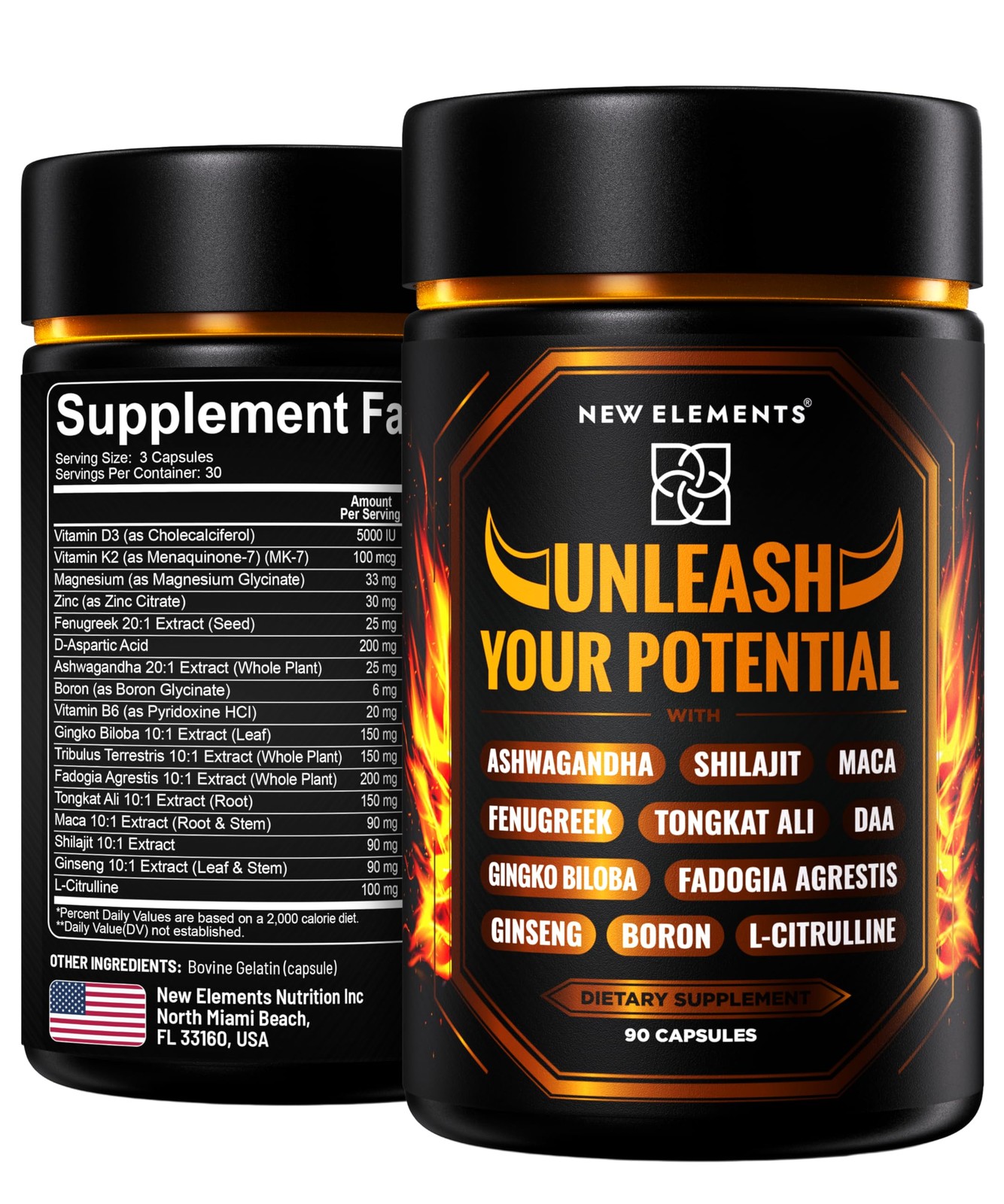 Natural Testosterone Booster Supplement for Men – Test 90 Count (Pack of 1)