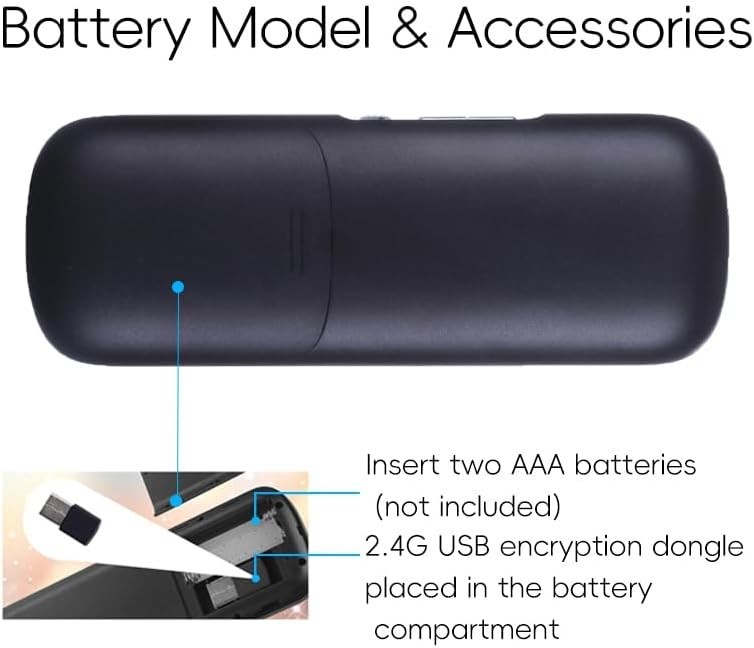 Ergonomic Wireless Mini Keyboard with Long Range Touchpad - Connect Anywhere