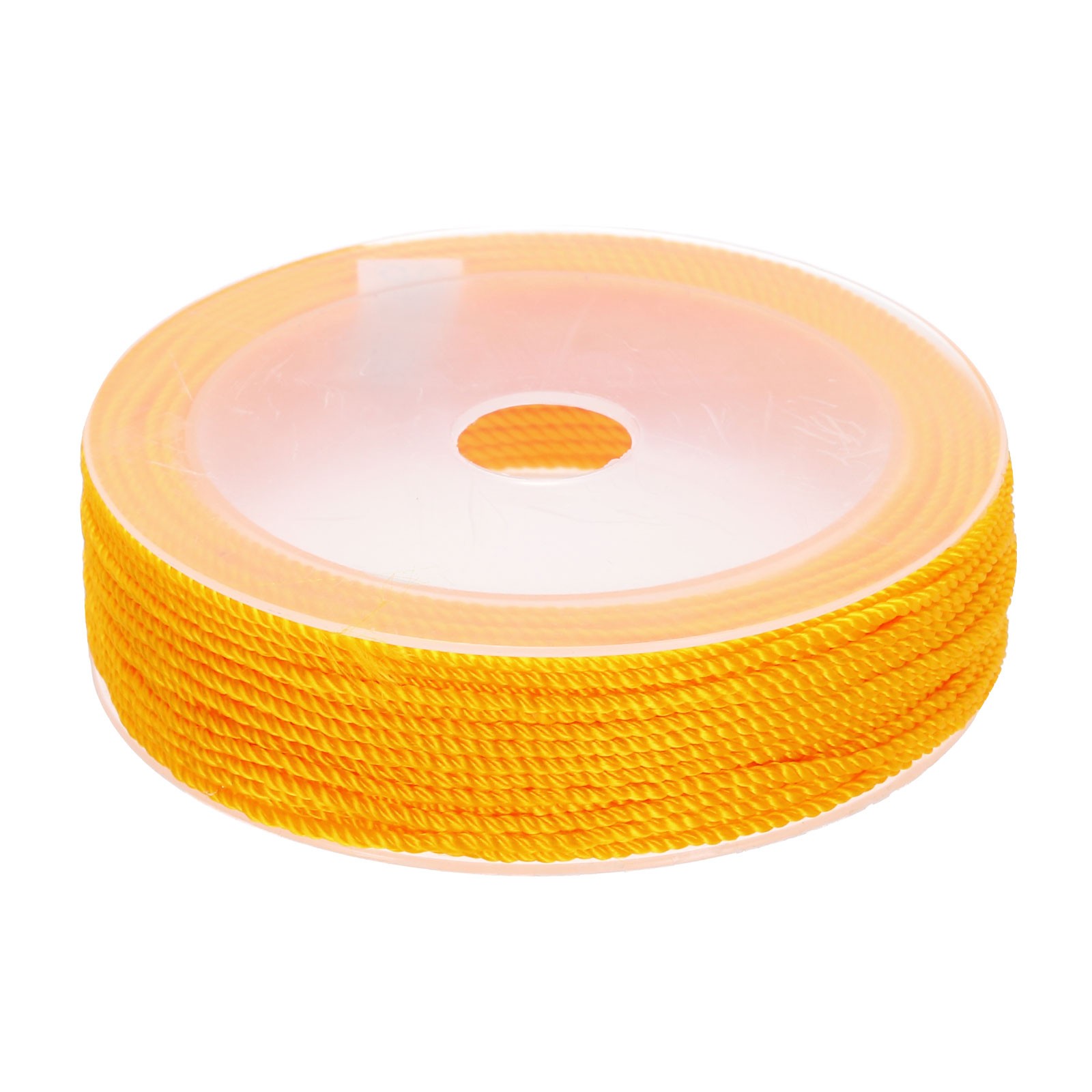 Trim Cord Rope 1.5mm Nylon Twisted Braid Trim Rope 0.06" 22 Yards Golden Yellow