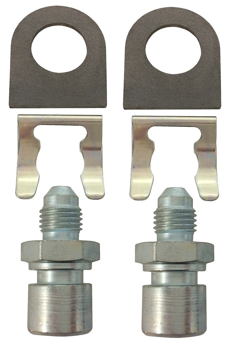 Brake Line -4 Male to 3/8"-24 Female Inverted Flare Fitting Kit -Pair #1677