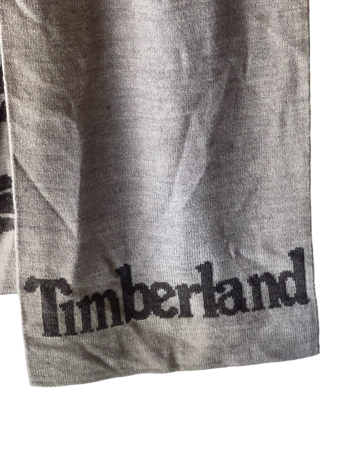 Timberland Men's Gray Reversible Logo Scarff
