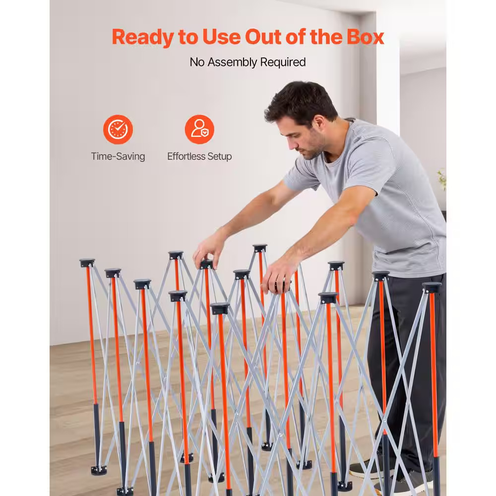 Portable Folding Workstand, 8.05 X 4.13 Ft. Collapsible Workbench, 6000 Lbs. Wei