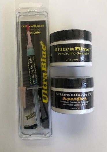 Microlon Products Lubrication Kit - UltraBlack Grease and UltraBlue Gun Lube