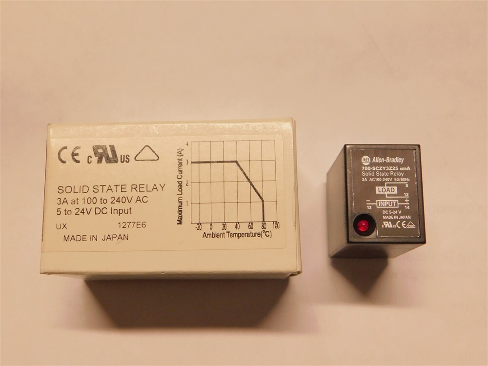 Allen Bradley 700-SCZY3Z25 Solid State Relay 5-24VDC In, 3A 100 to 240VAC Load