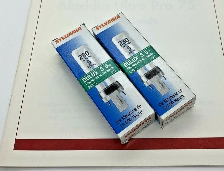 Telesensory B/W Aladdin Vision Magnifier Light Bulbs (2) NEW *PARTS AVAILABLE