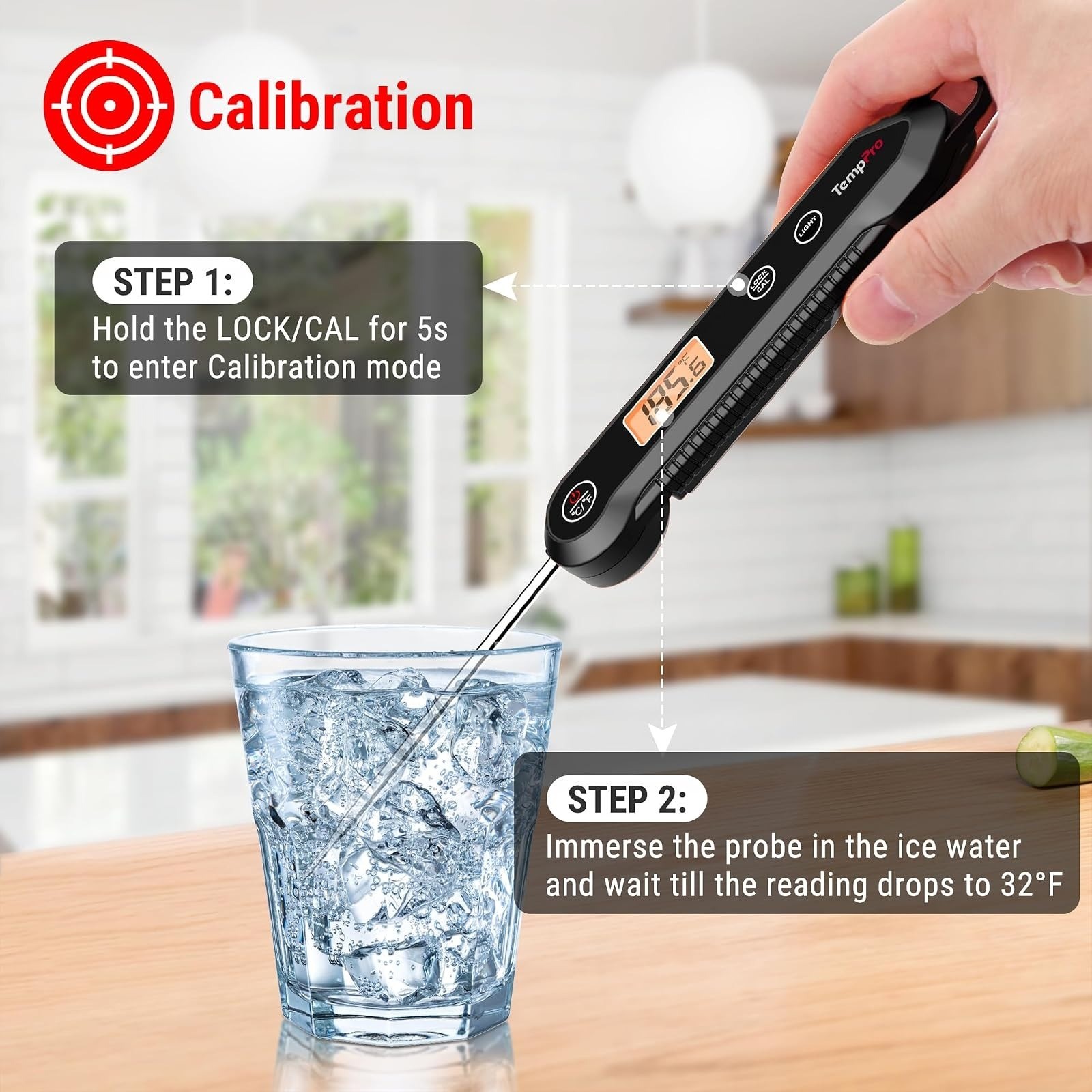 TempPro Digital Instant Read Meat Thermometer Waterproof Cooking Tools