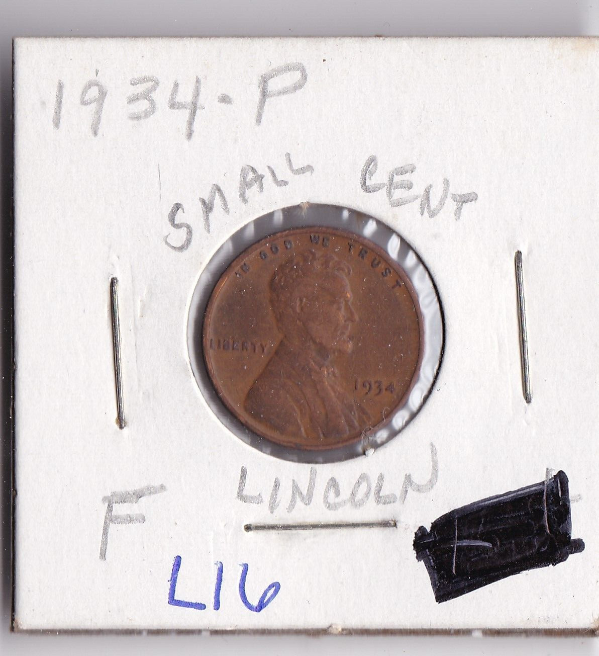 1934 Lincoln Cent L16