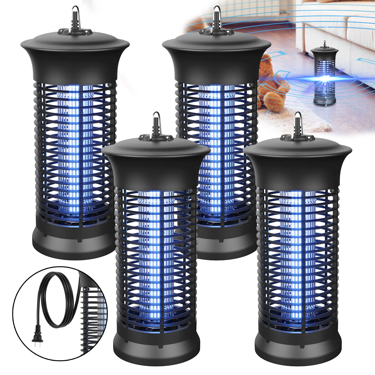Electric Fly Bug Zapper Mosquito Insect Killer LED Light Trap Pest Control Lamp