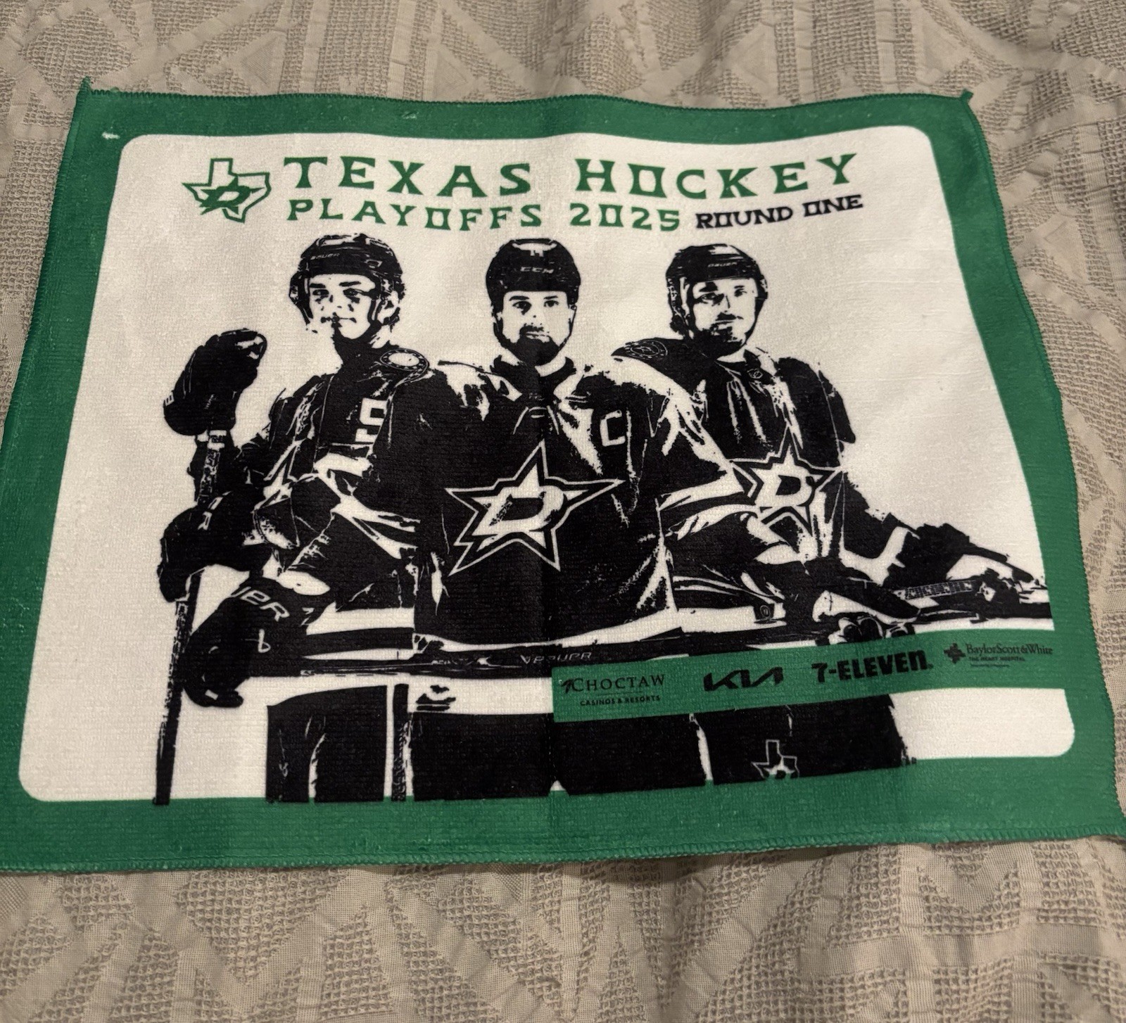 Dallas Stars 2025 NHL Playoffs Round 1 Game 5  Rally Towel 4/28/2025 Brand New