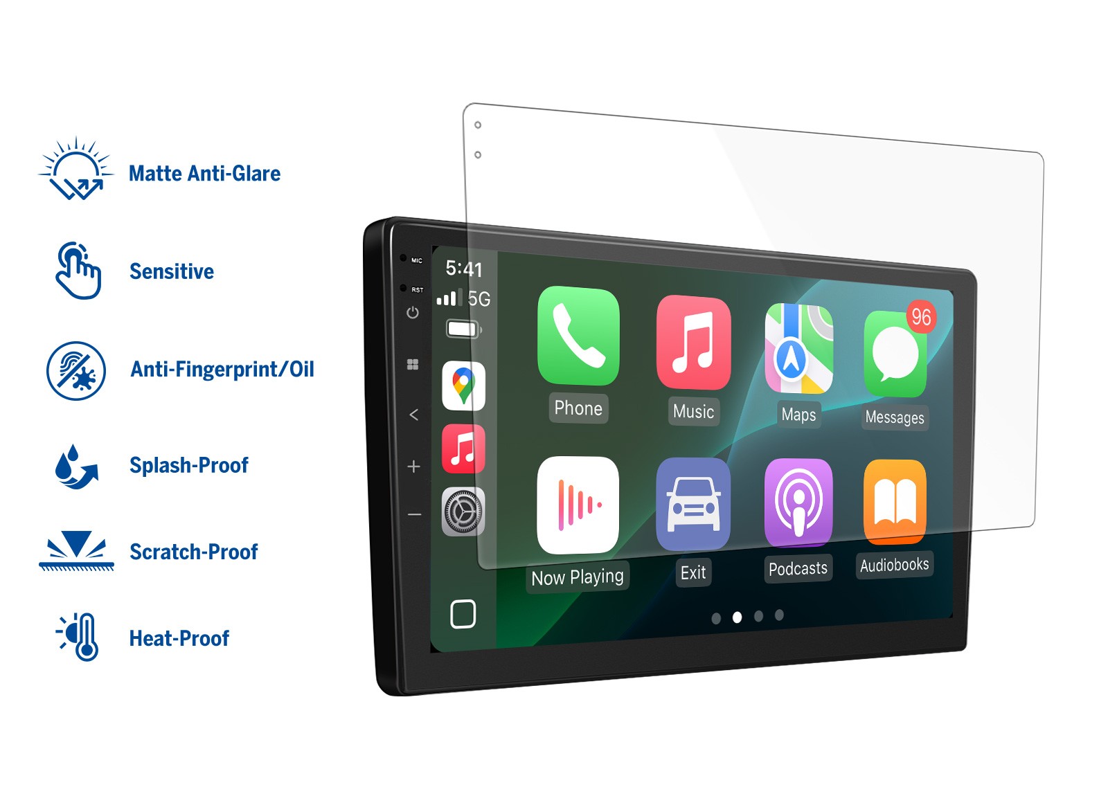 Eonon A307 10" PET Anti-Glare Screen Protector for Car Stereo Radio HeadUnit GPS