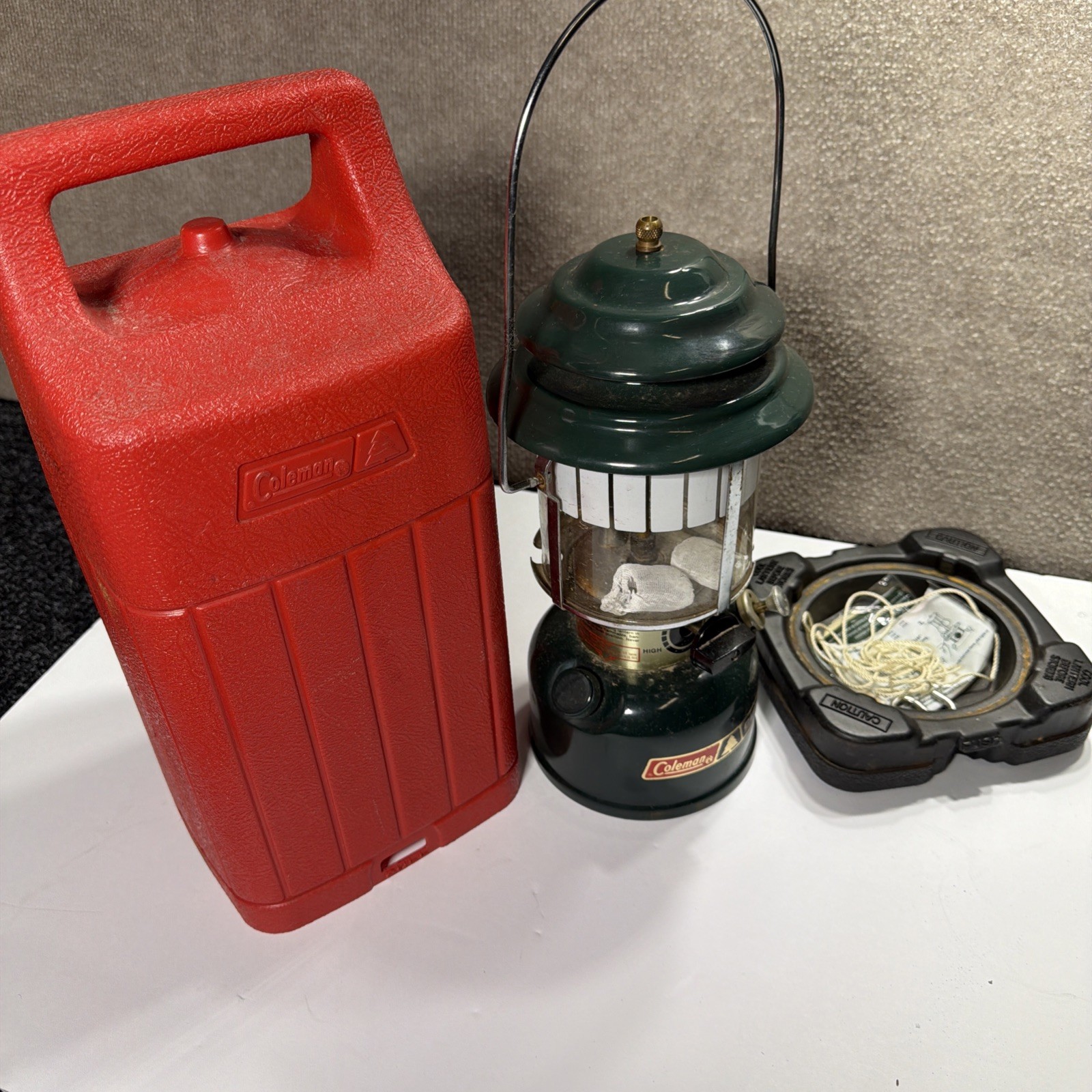 Coleman Lantern 288 with Hard Shell Red/Black With Hard Shell Carry Case CL2 Adj