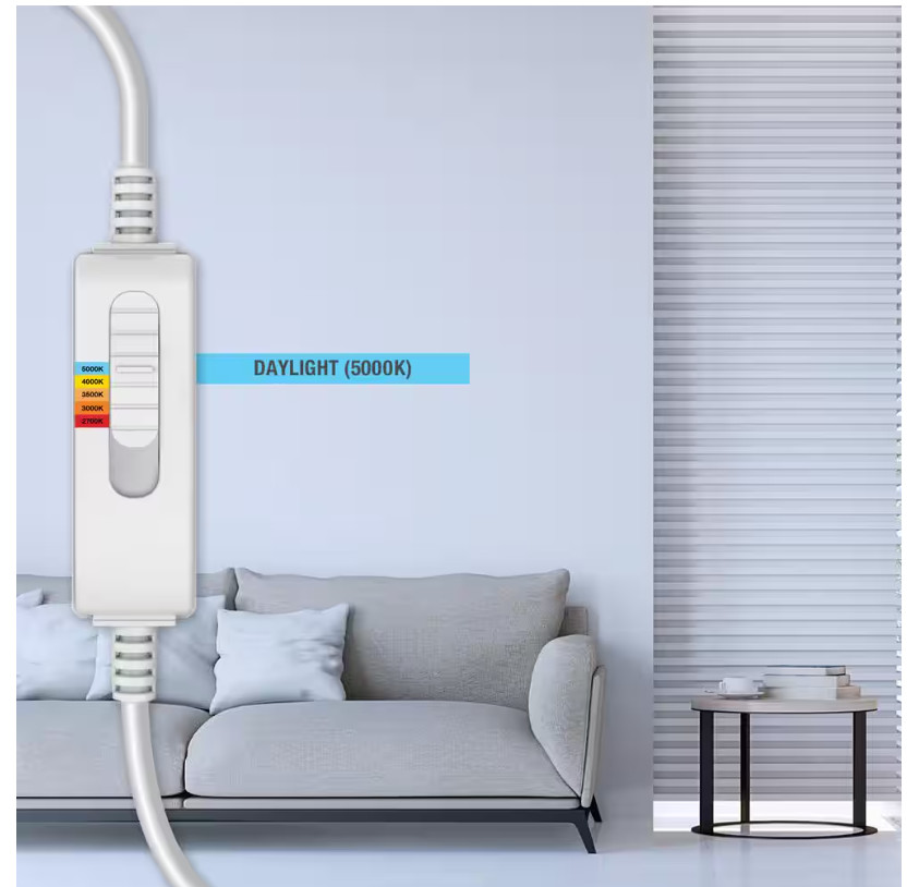 CE Directional Integrated LED 6 in Round Adj Color Temp Canless Recessed Light